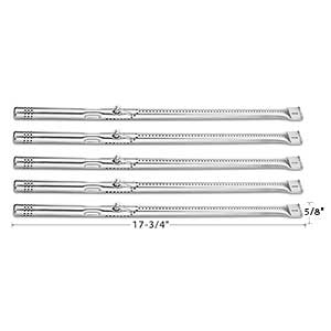 Replacement Stainless Steel Burner Char-Broil 463376117, 463376217, 463376319, 463376419, 463376519, 463376619, 463376819, 463377017, 466347017, 466347019, 463245017, Gas Models 5PK